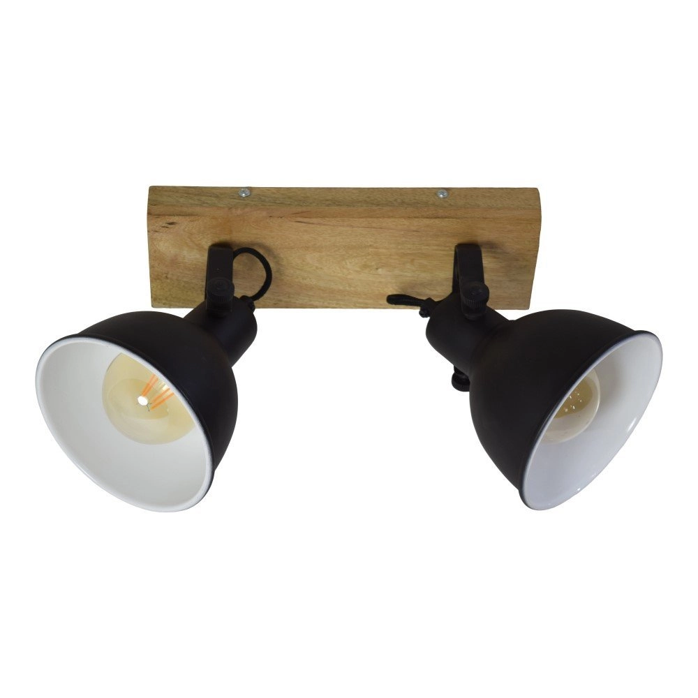 Deckenstrahler Woody Doppelter Vintage schwarz Urban Interiors 8719325467178