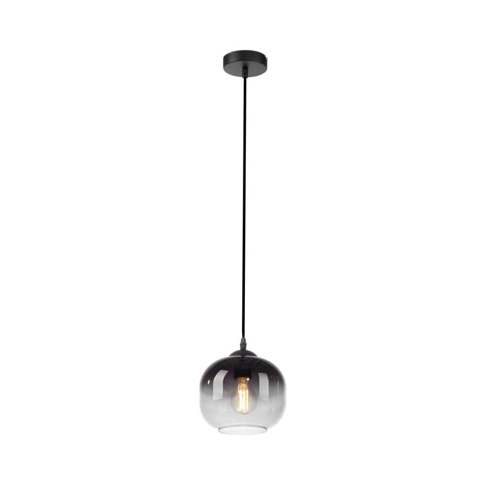 Schwarze Hängelampe Zea einzel Just Light 4043689993740