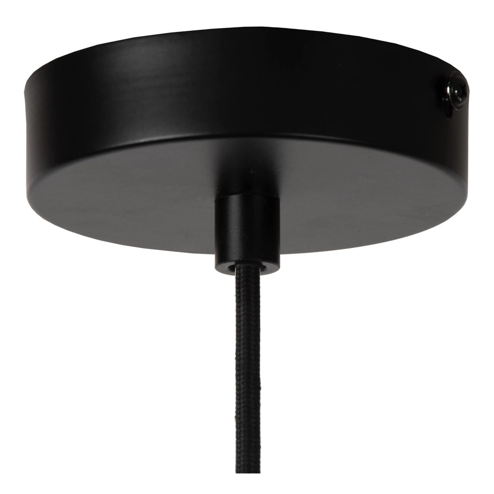 Einzigartige Pendellampe Hannelore Ø 30cm schwarz Lucide 5411212106223