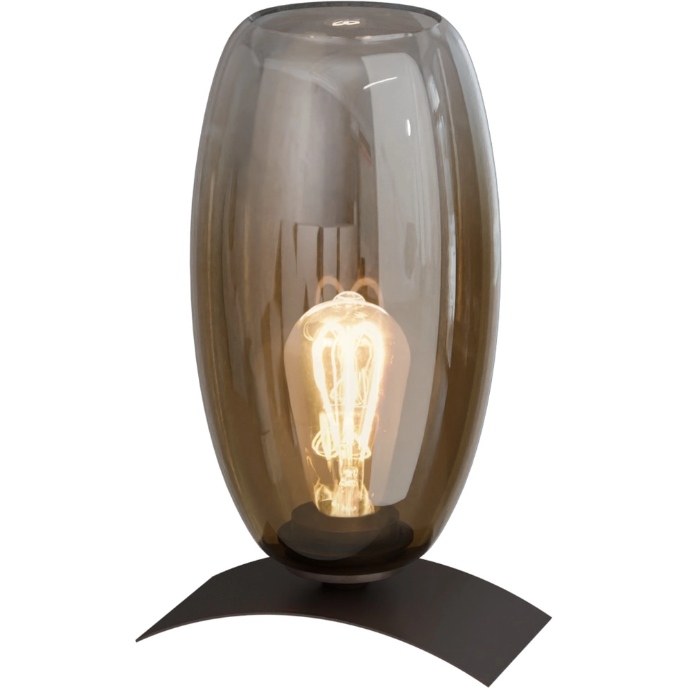 Tischlampe Olive Ø15 cm Glas – Kakao