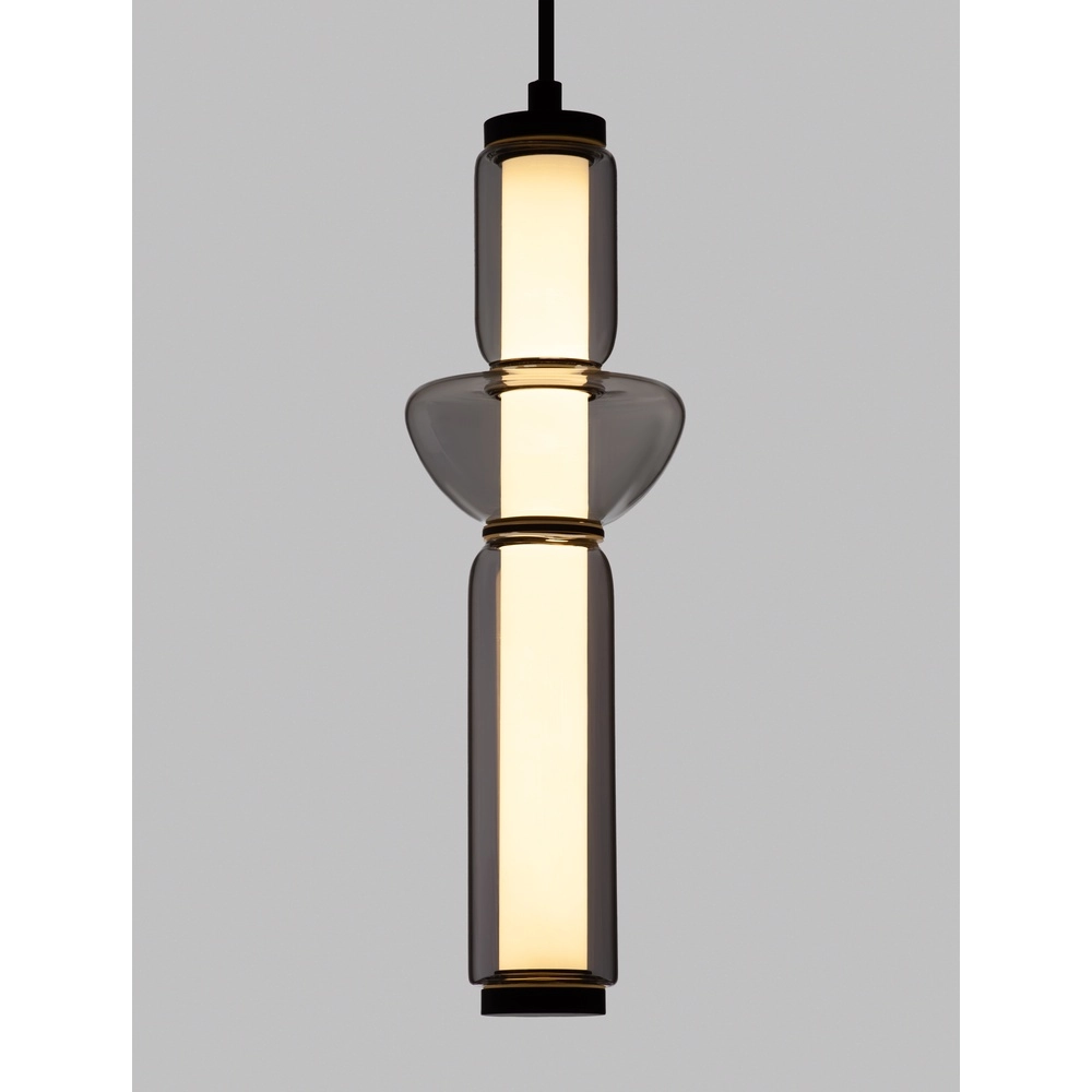 Design-Pendelleuchte Ulon 1-flammiges Rauchglas Lyora 5212017474162
