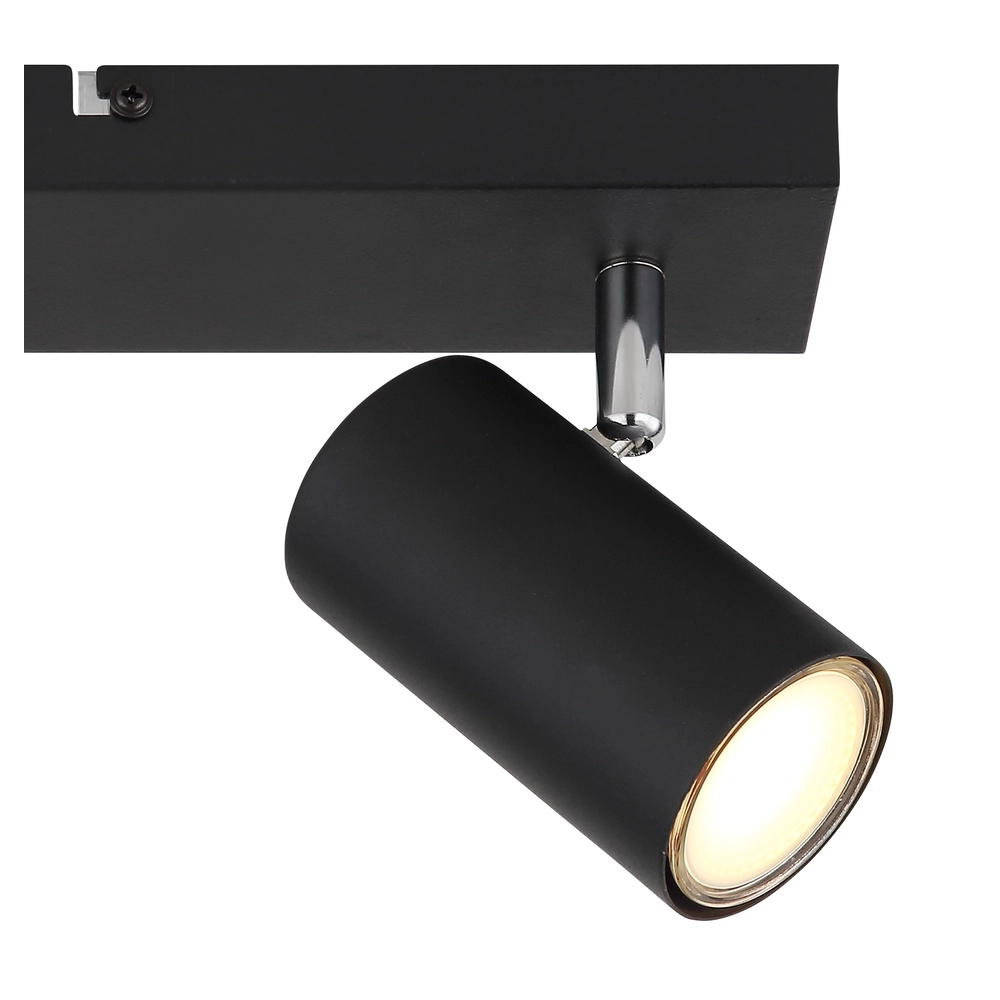 Deckenlampe 2-Leuchten Robby Schwarz Globo 9007371442515