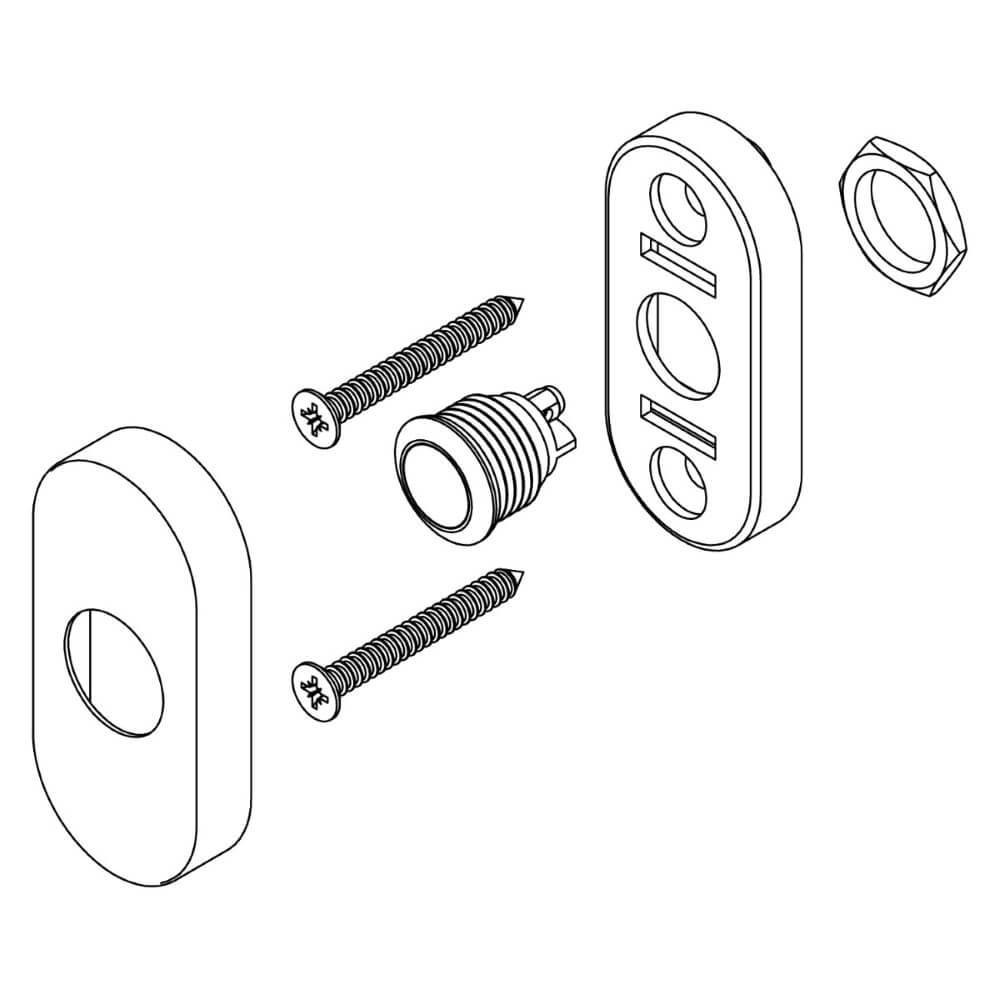 Ovale Türklingel Chimea Edelstahl Intersteel 8714186054574