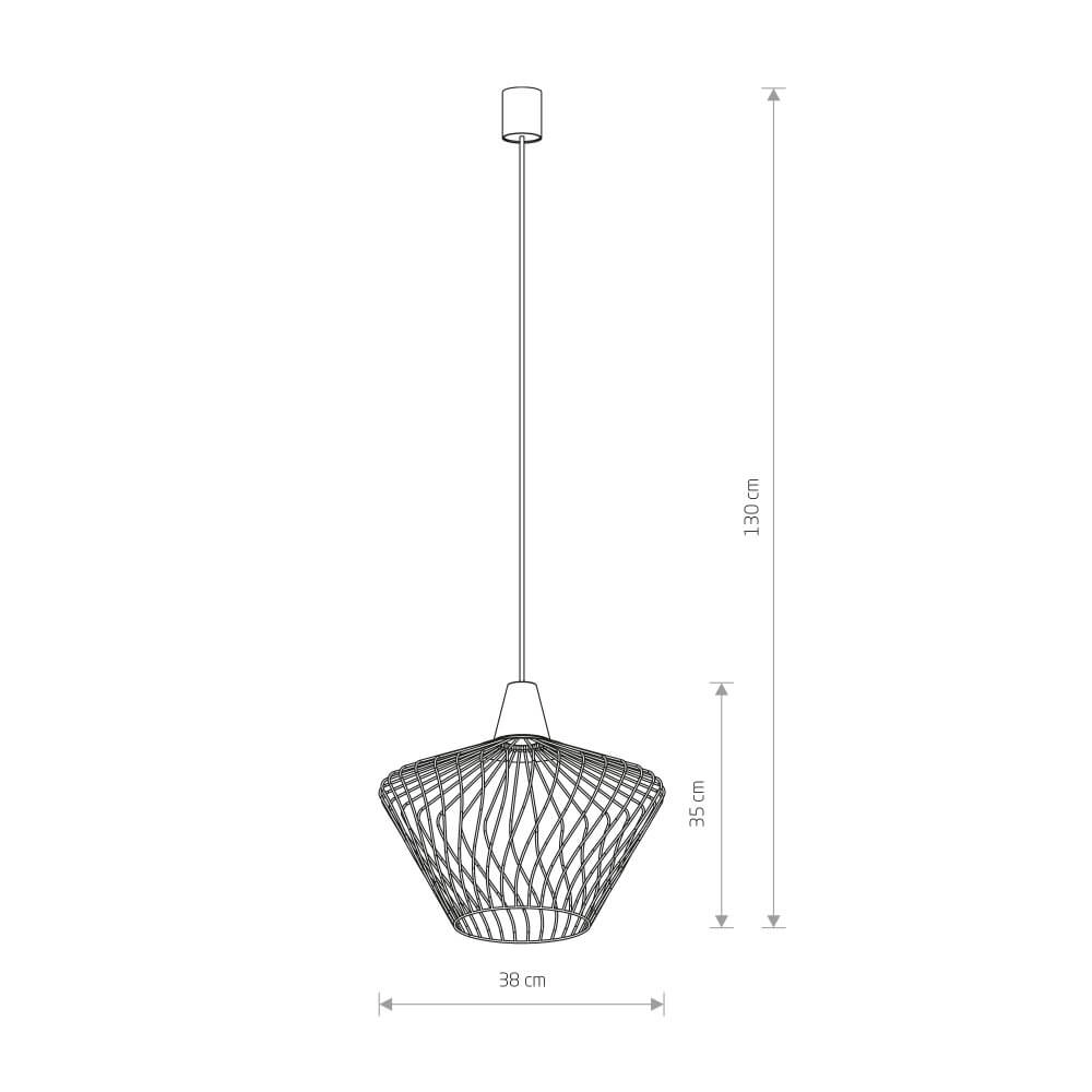 Drahtlampe Wave Ø 38cm Lyora 5903139885898
