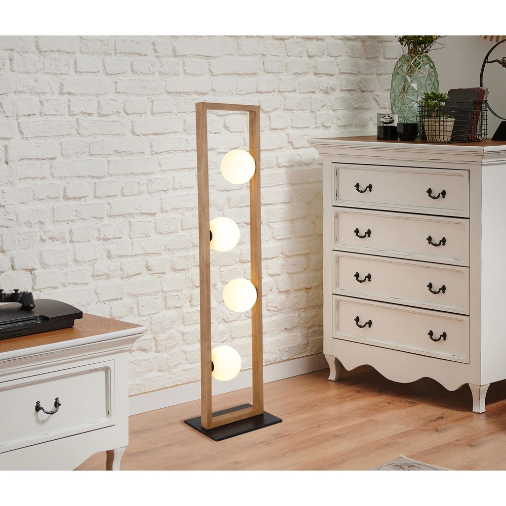 Design-Stehlampe Nanda Holz Globo 9007371507948