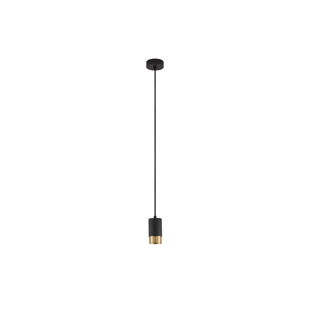 Pendelleuchte Pongo S single 10,8cm schwarz mit gold Lyora 5212017430311
