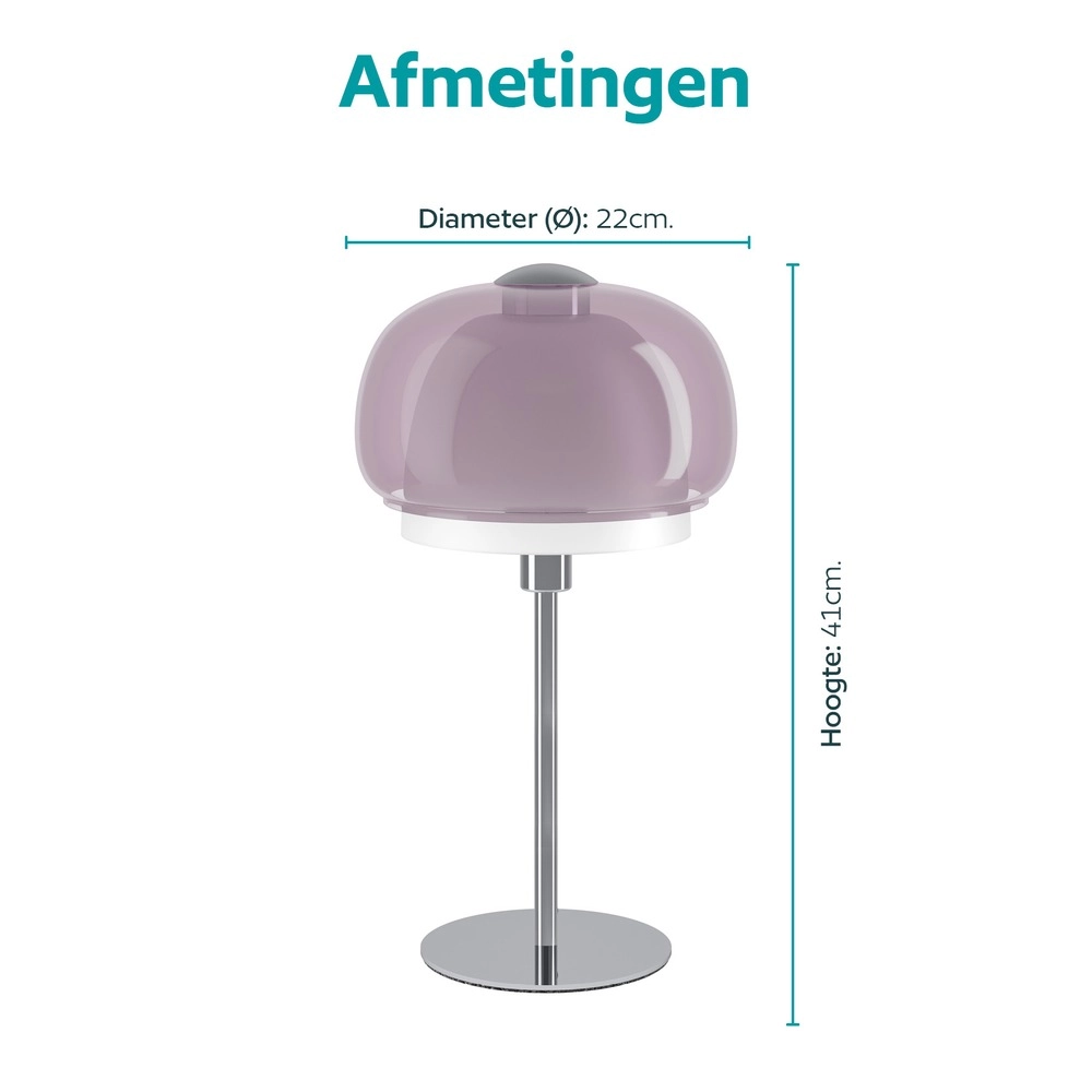 Design-Tischlampe Belomontejo Chrom