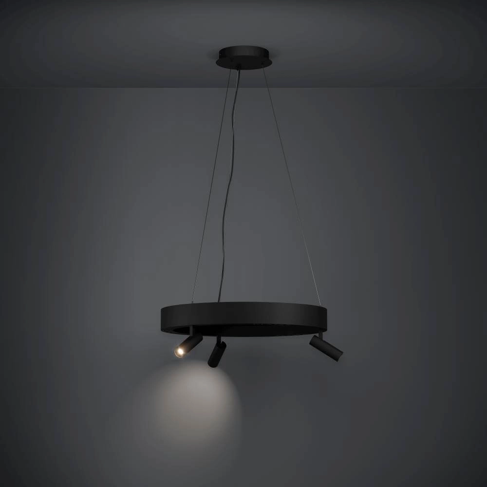 Schwarze LED-Hängelampe Bruscoli Ø 60cm Stars of Light 9008606221172