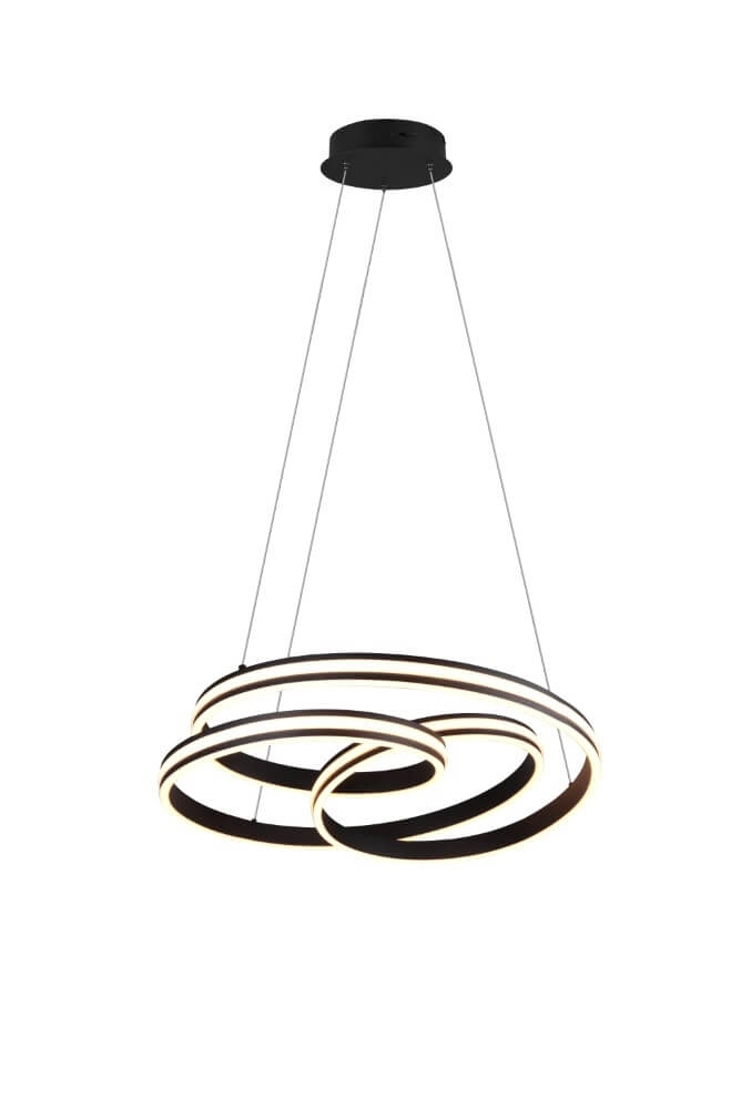 Hängelampe Nuria 60cm schwarz Trio 4017807505214