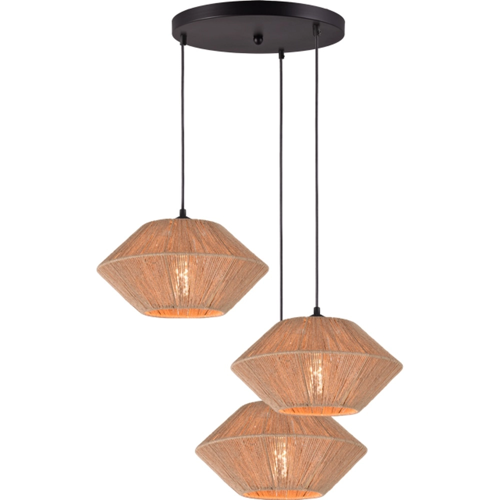 Japandig-Pendellampe Bicono 3x Ø35cm