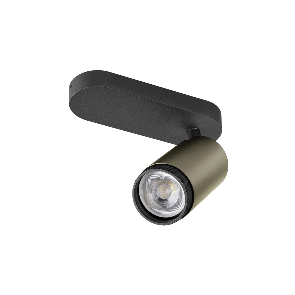 Aufputz-Spot Grip! L Bronze mit schwarzem Ring SLV 4024163304429