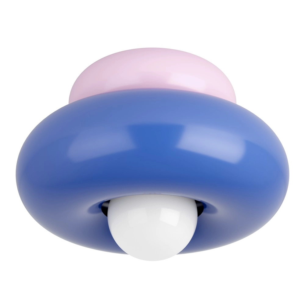 Design-Deckenlampe Torchiarolo Rosa mit Blau