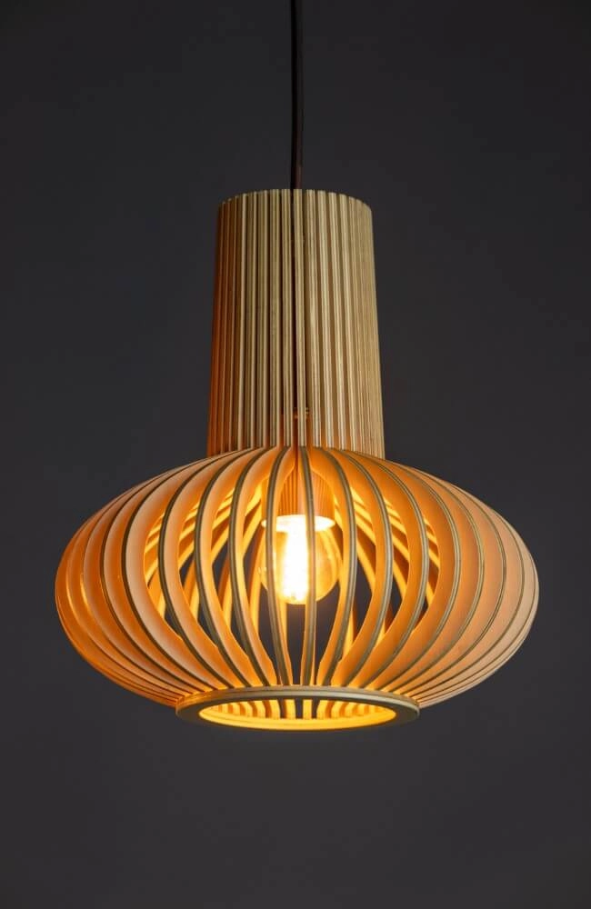 Hängelampe aus Holz Tess Ø 25cm ETH 8720195305347