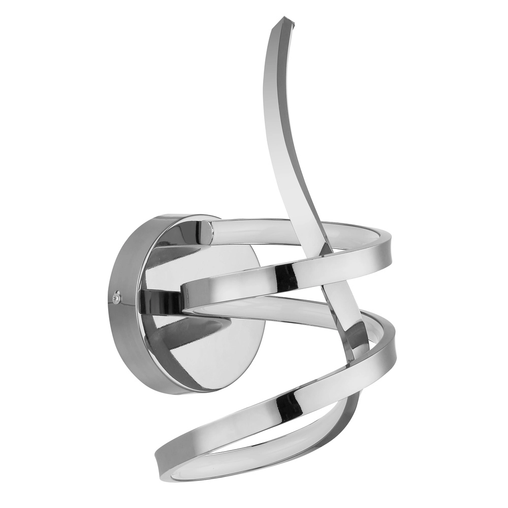 Curl-Wandlampe Iduna Chrom Globo 9007371513420
