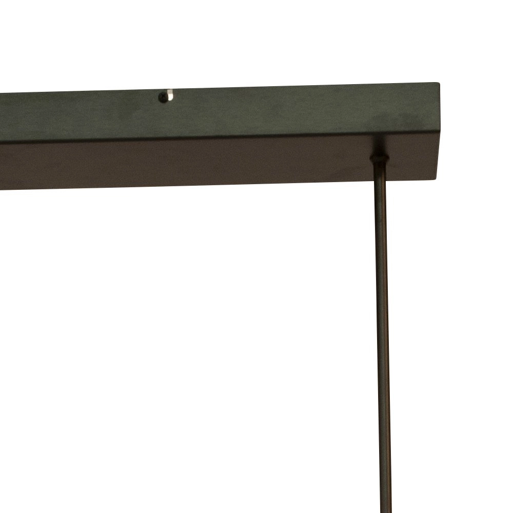 Schwarze Hängelampe Real 2 100cm mit Gold Masterlight 8718121220437