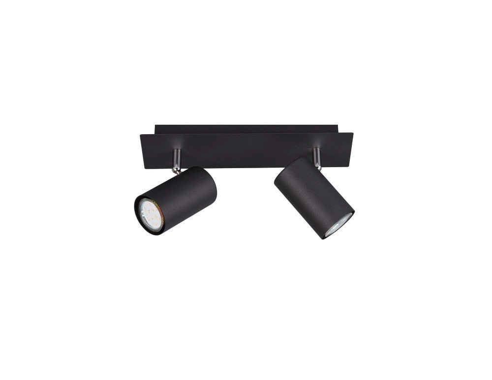Strahler Marley 2-leichter Matt Black Trio 4017807408638