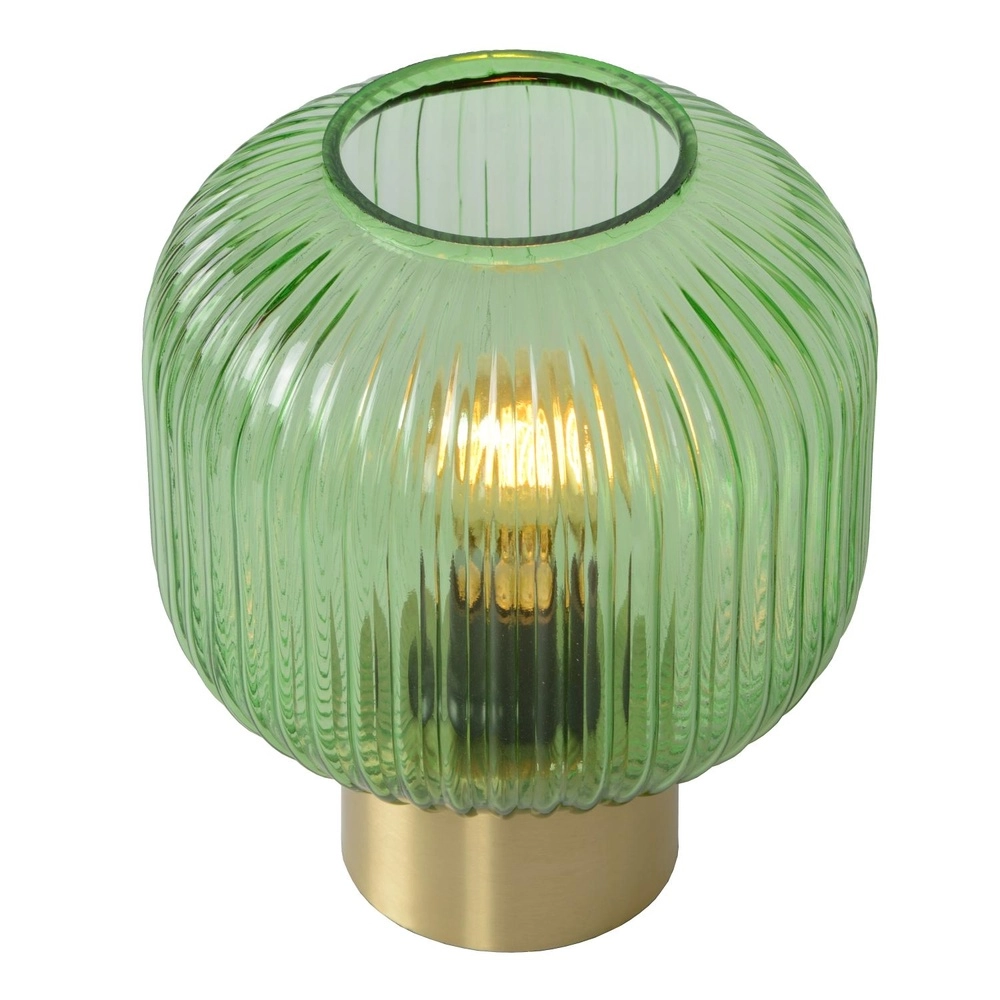 Tischlampe Maloto Ø 20cm grün Lucide 5411212451248