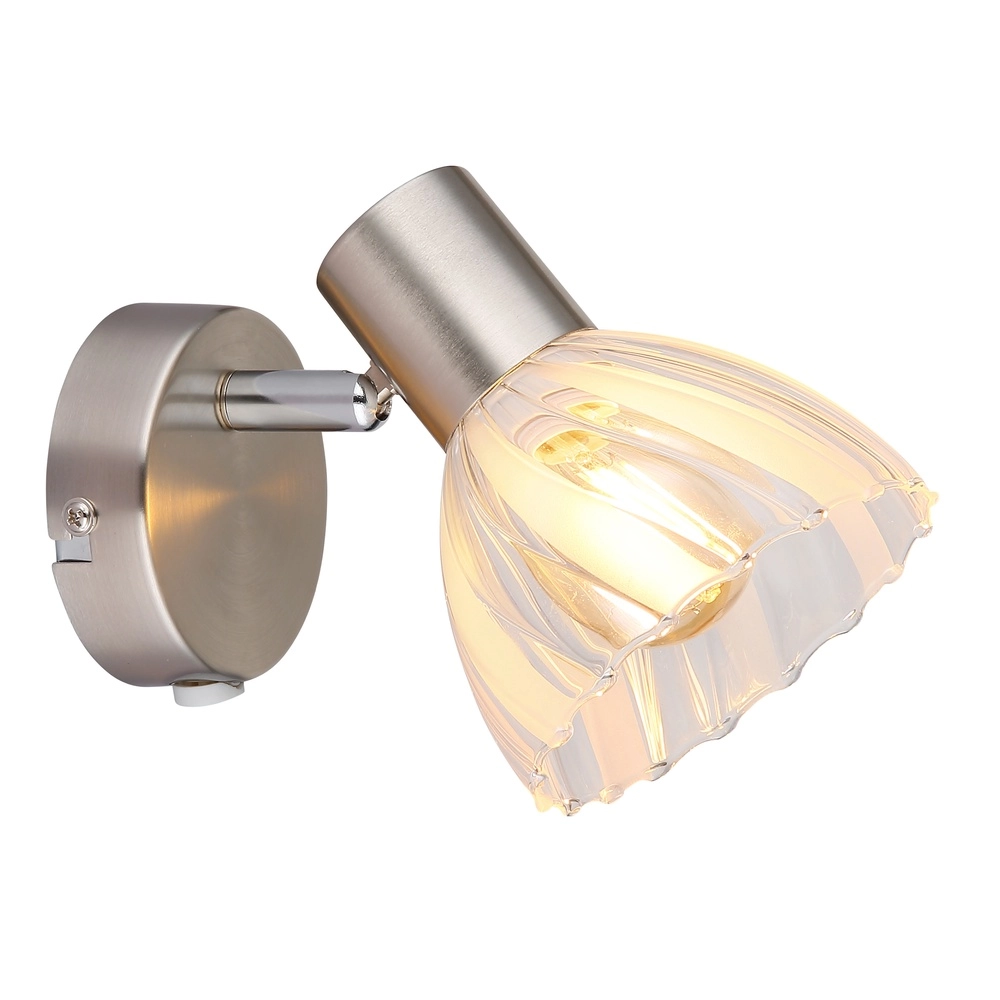 Wandlampe Zachery Nickel