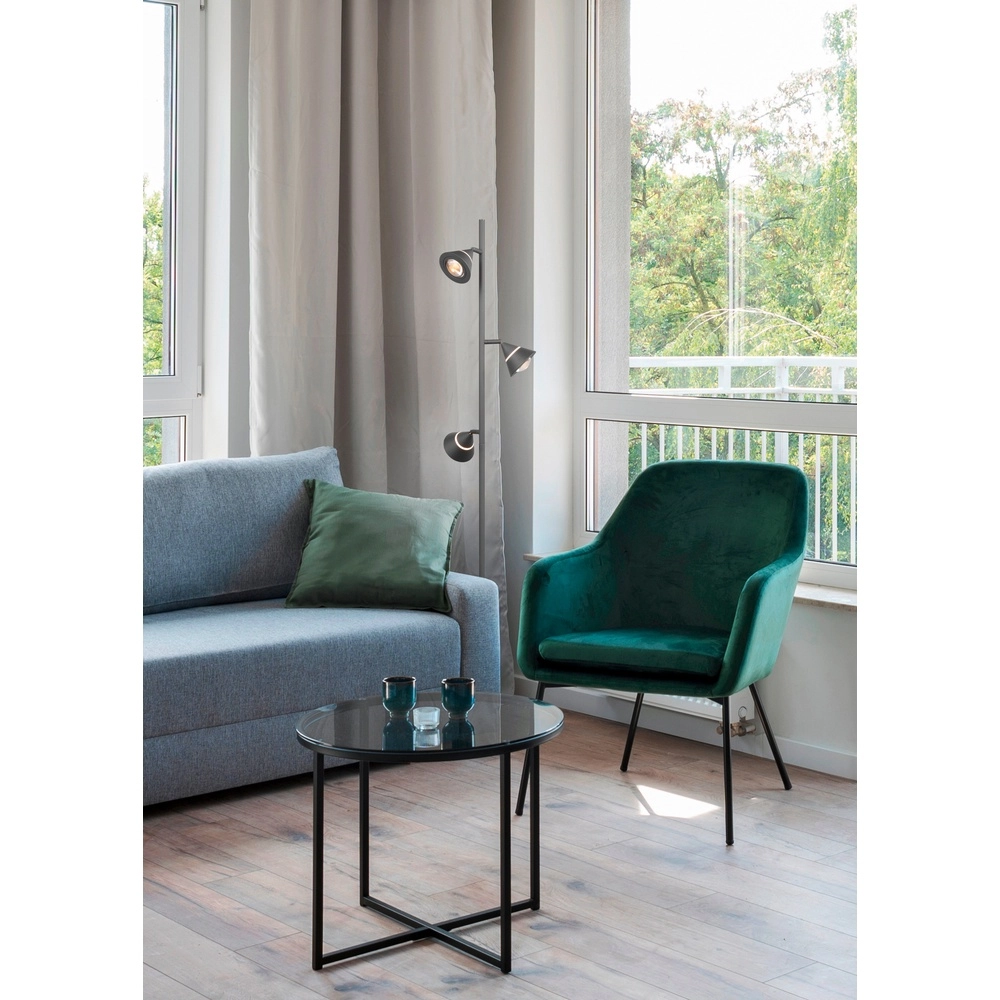 Stehlampe Romeo schwarz Trio 4017807675399