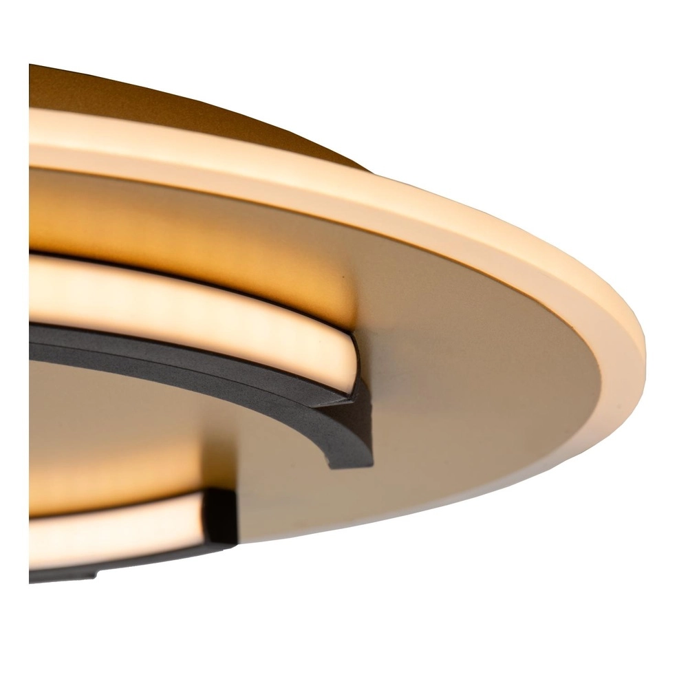 Design-Deckenlicht Andreas Ø 39,6cm - 30W schwarz mit Gold Lucide 5411212441744