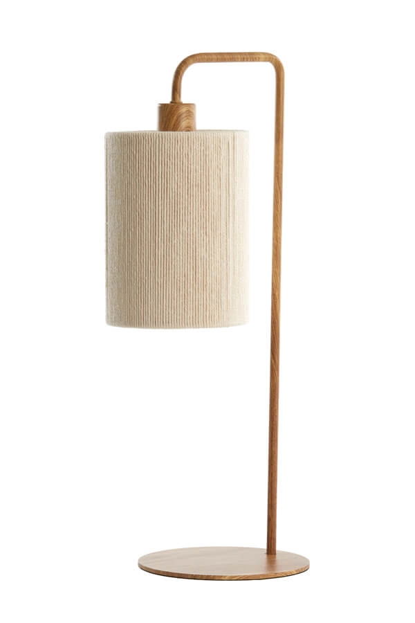 Japandi Tischleuchte Donio Heller Holzdruck Light & Living 8717807710088