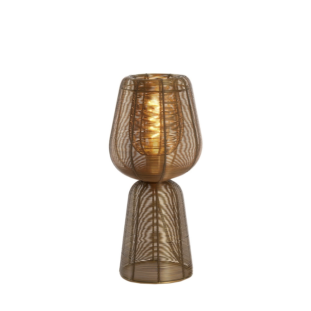 Tischlampe Aboso Kupferbronze Ø 18 cm Light & Living 8717807701512