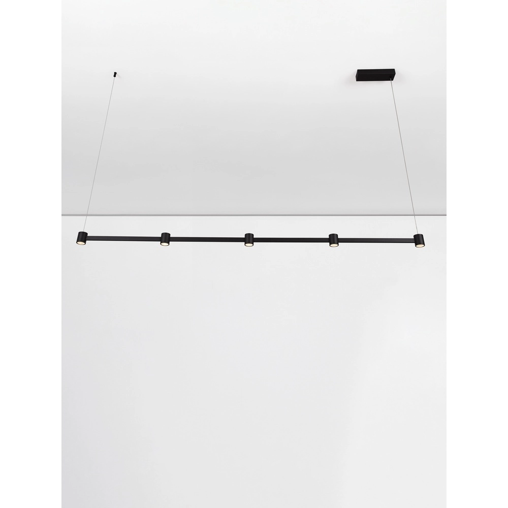 Design-Pendelleuchte Puize 5-flammig schwarz Lyora 5212017448590