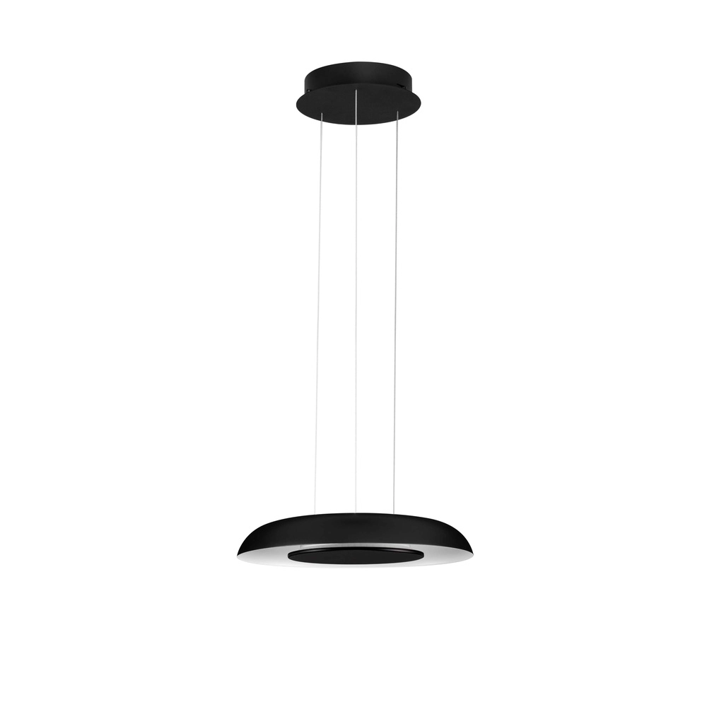 Moderne Pendelleuchte Epos Ø 40cm schwarz mit weiß Lyora 5212017463234