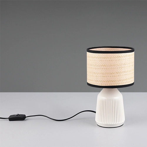 Tischlampe Formentera Ø 16 cm weiß Trio 4017807692105