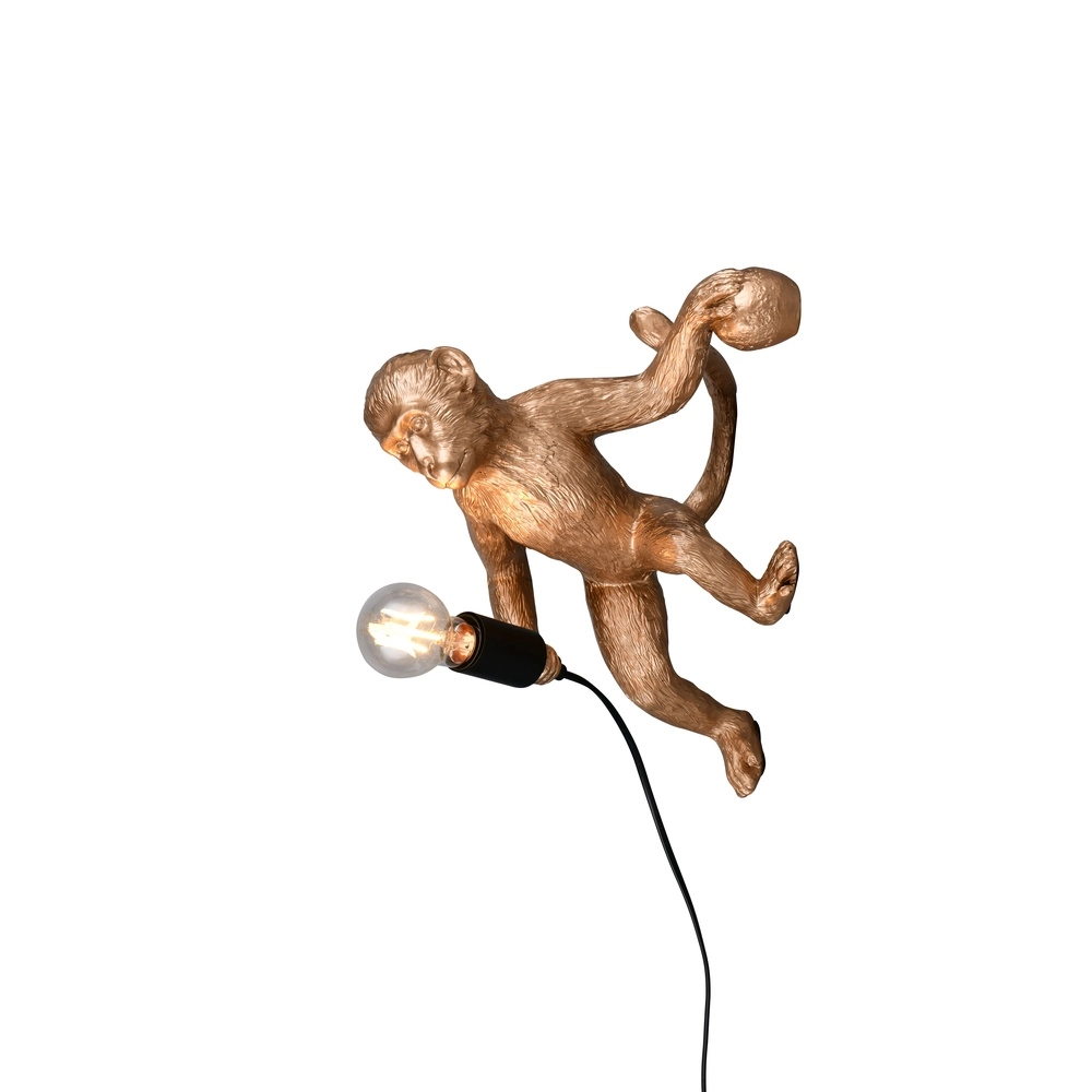 Wandleuchte Louy Affe Gold Trio 4017807667967