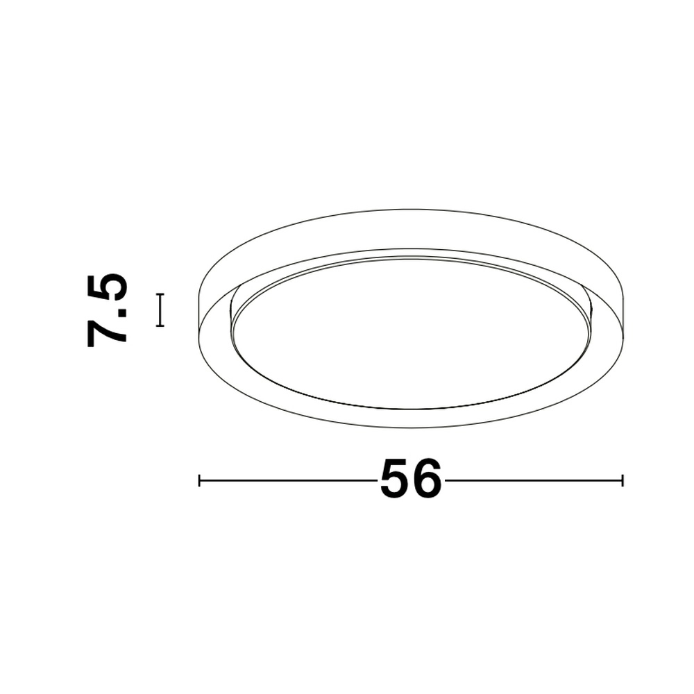 Deckenleuchte Troy weiß Ø 56cm Lyora 5212017425805