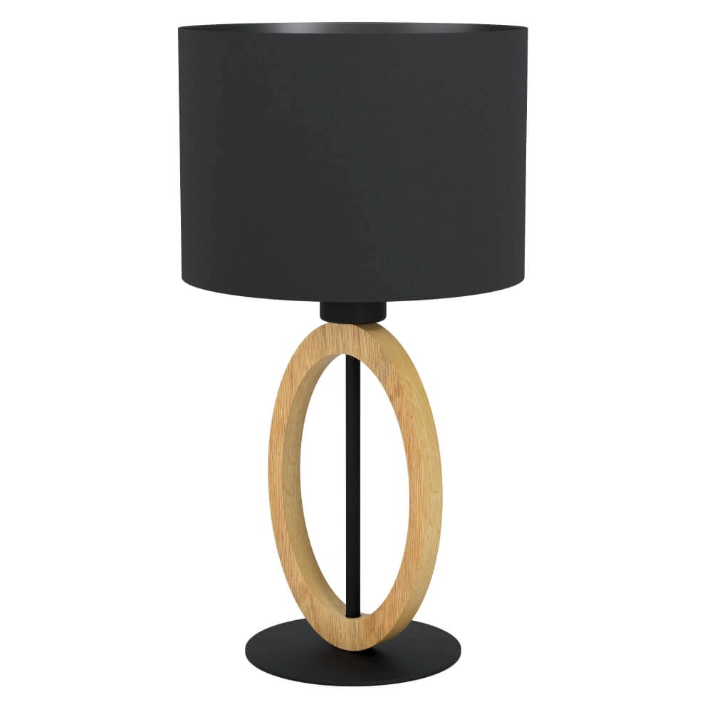 Schwarze Tischlampe Basildon 1