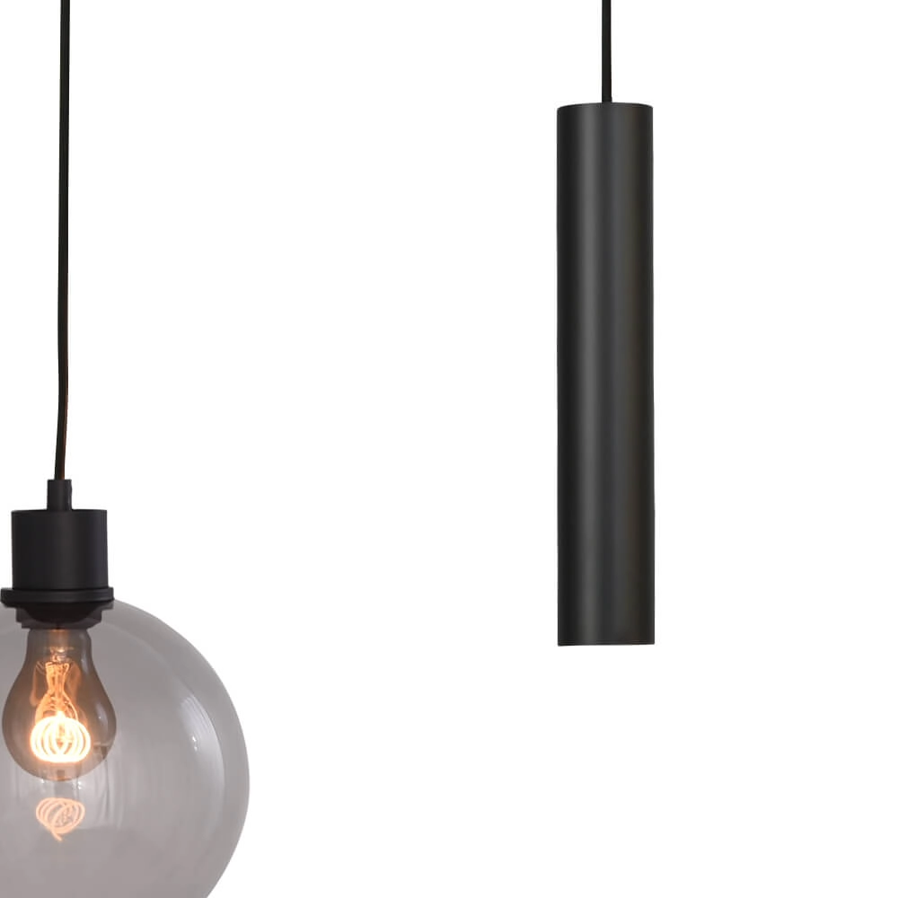 Hängelampe Lazise 3x Ø 20cm und 2x GU10 schwarz Masterlight 8718121303512