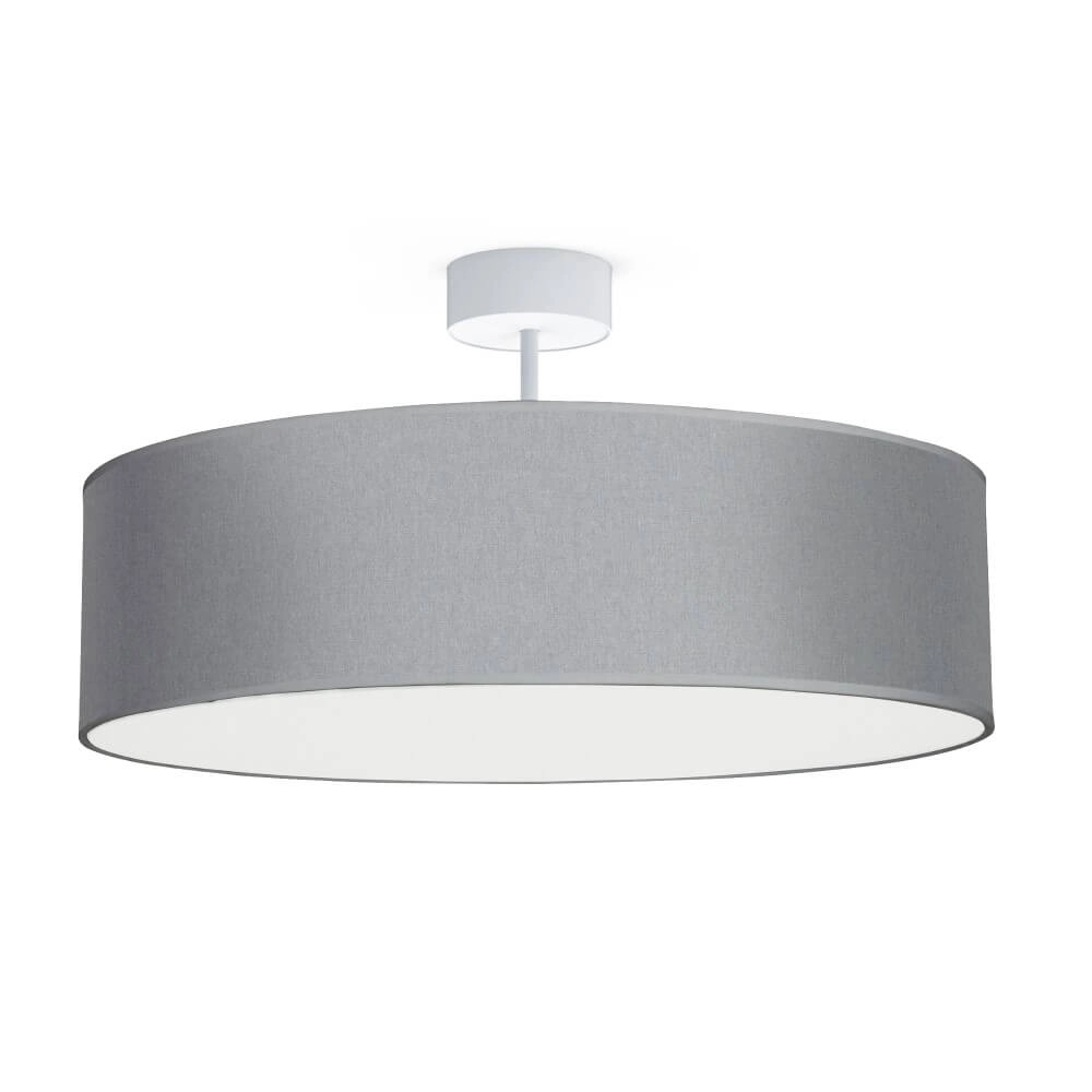 Graue Deckenlampe Violet Ø 50cm Lyora 5903139796095