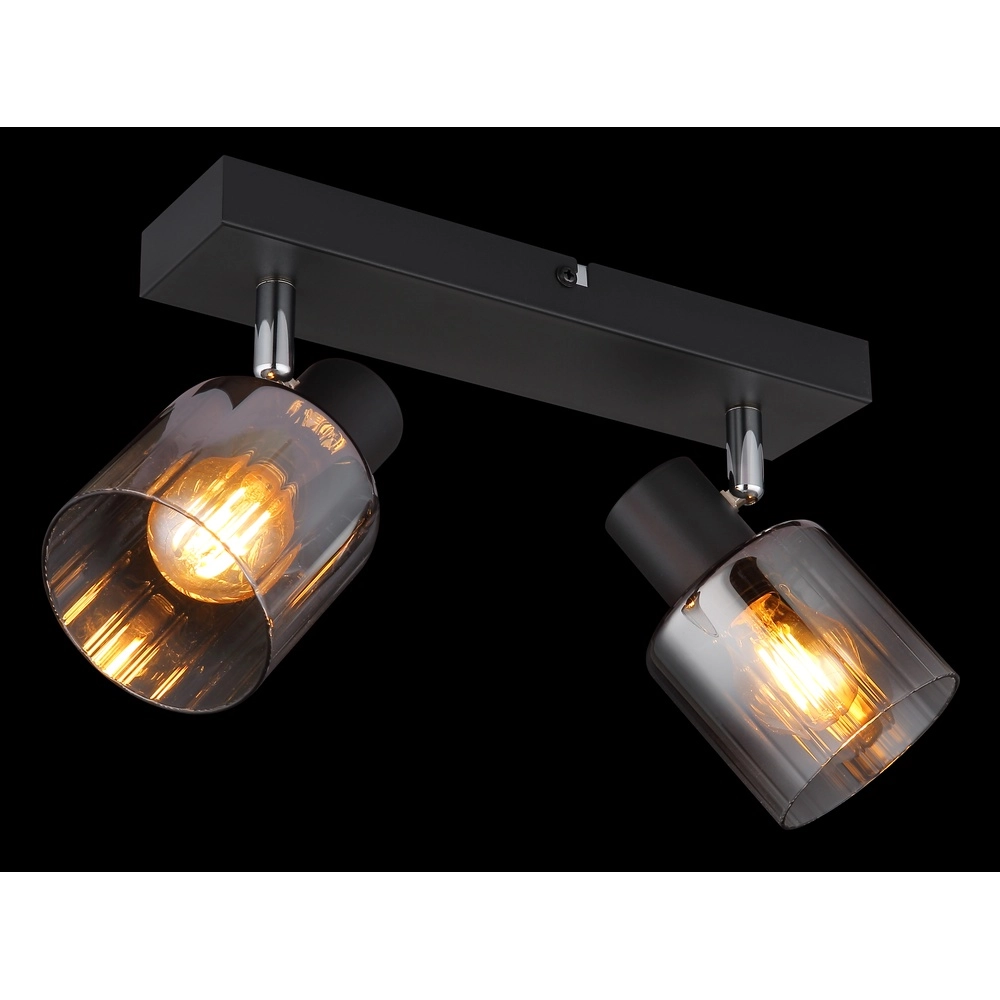 Deckenlampe Jack 2-Licht Schwarz Globo 9007371516834