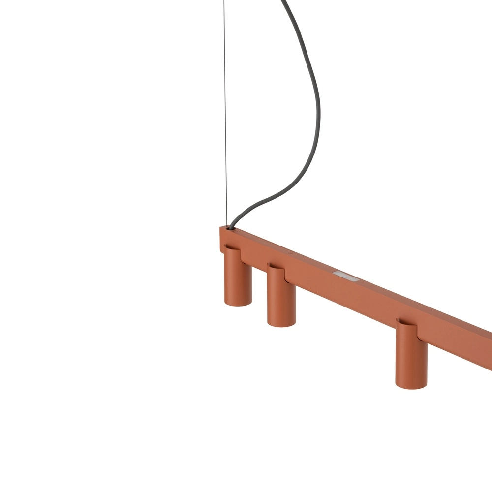 Design-Pendellampe Fourty 8-Licht Terrakotta Lyora 5903139124249