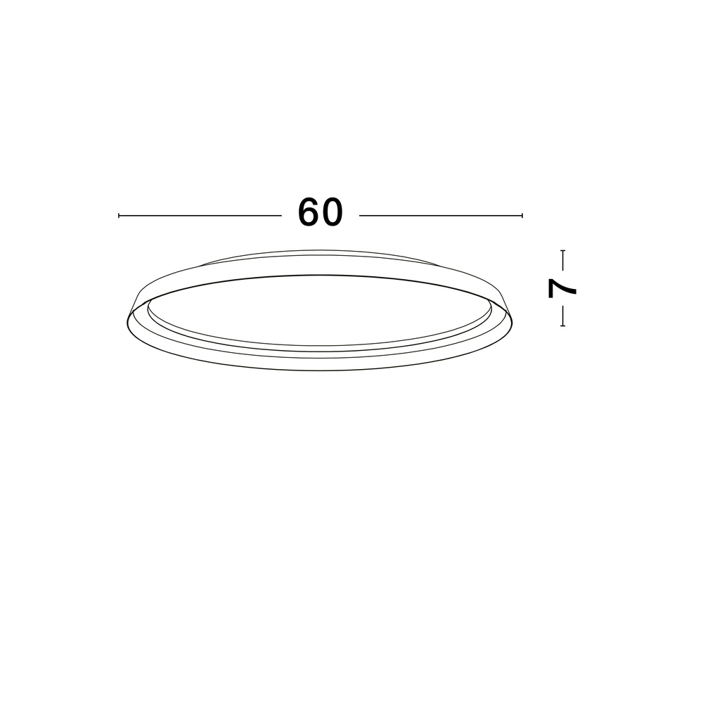 Design-Deckenleuchte Ormi Ø 60cm weiß Lyora 5212017463128