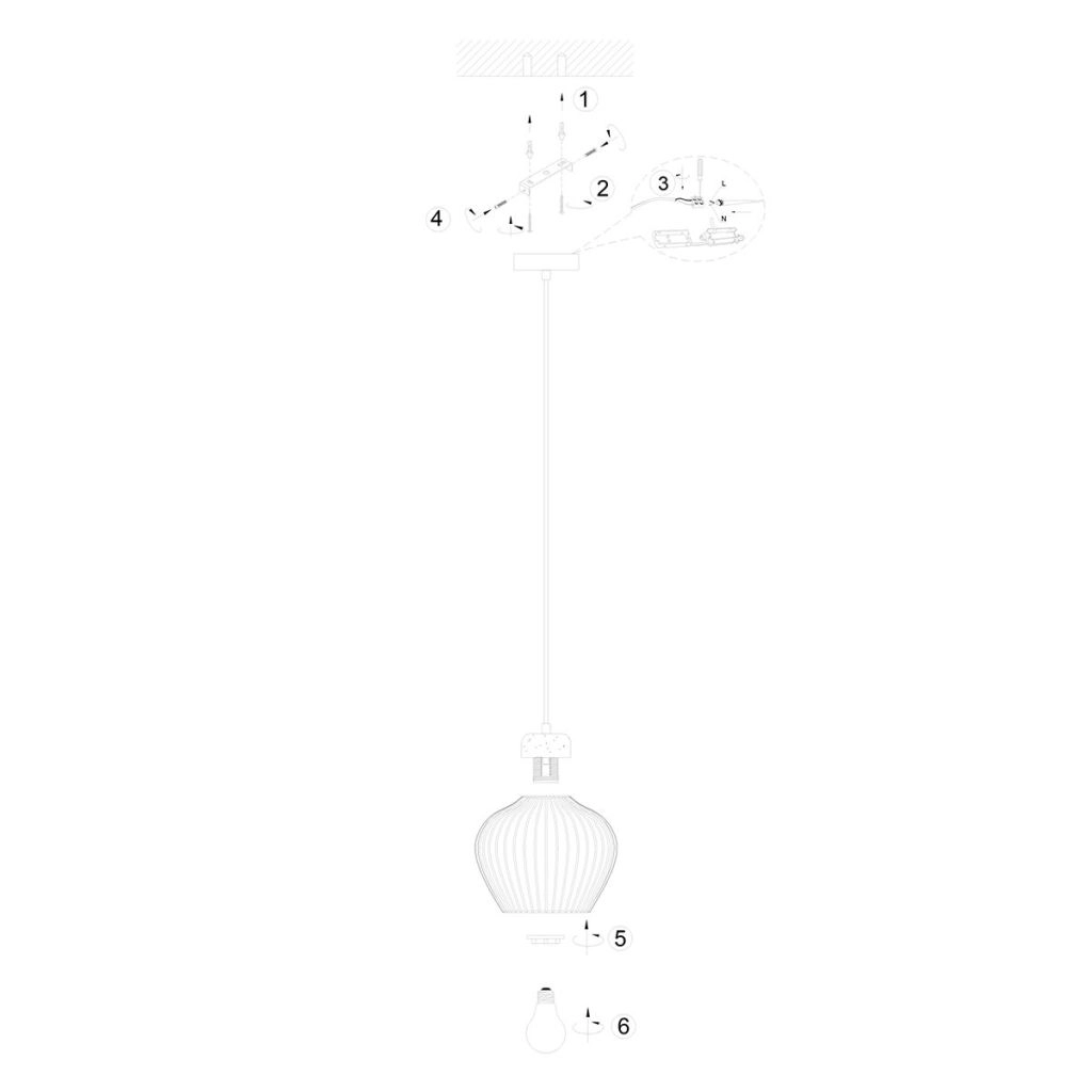 Pendellampe Travino sandbraun Ø21 cm Steinhauer 8712746184365