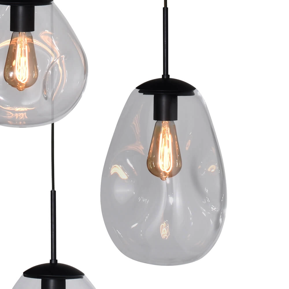 Pendelleuchte Lava 3x Klarglas Masterlight 8718121286389