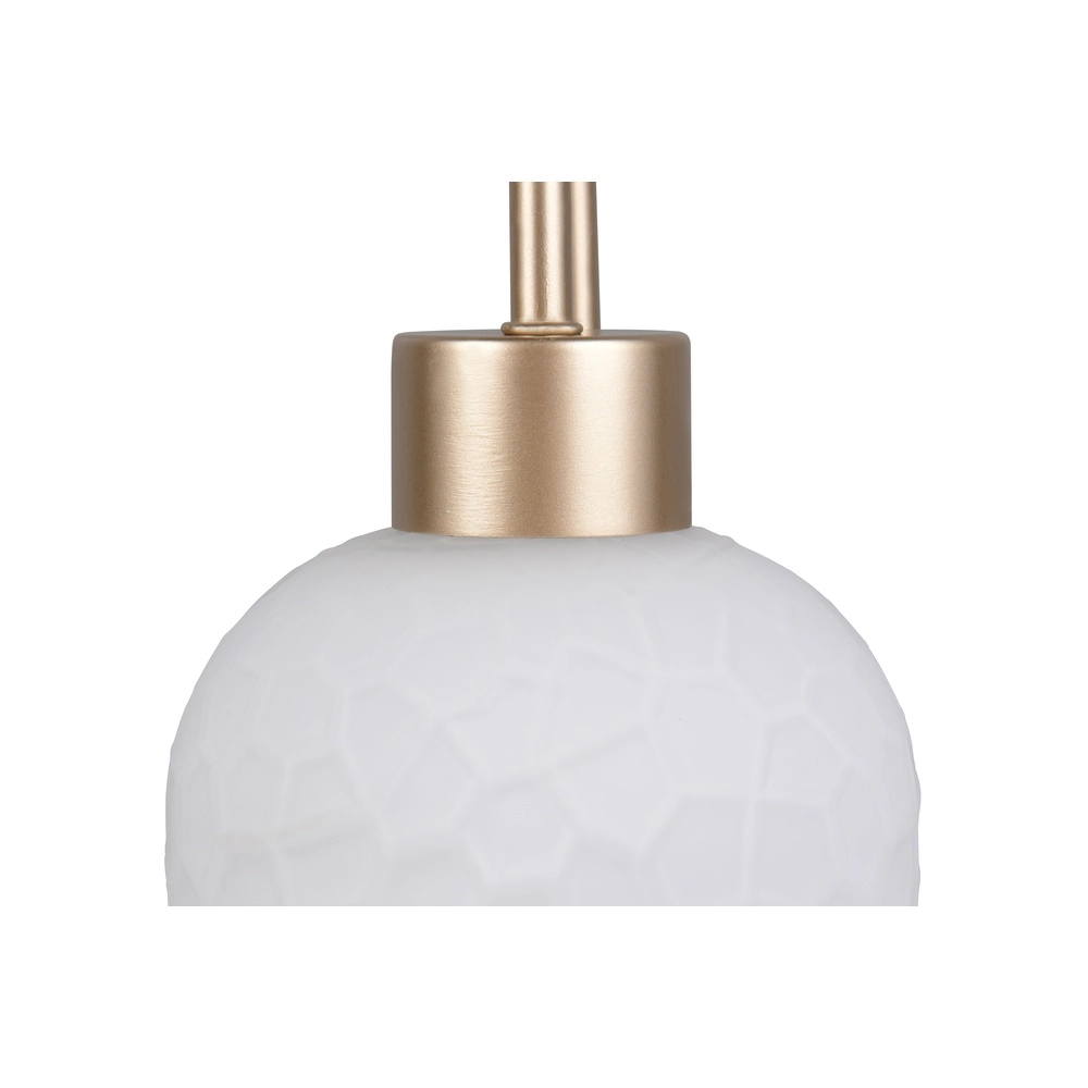 Wandlampe Emelie Gold mit weißem Glas Trio 4017807724349
