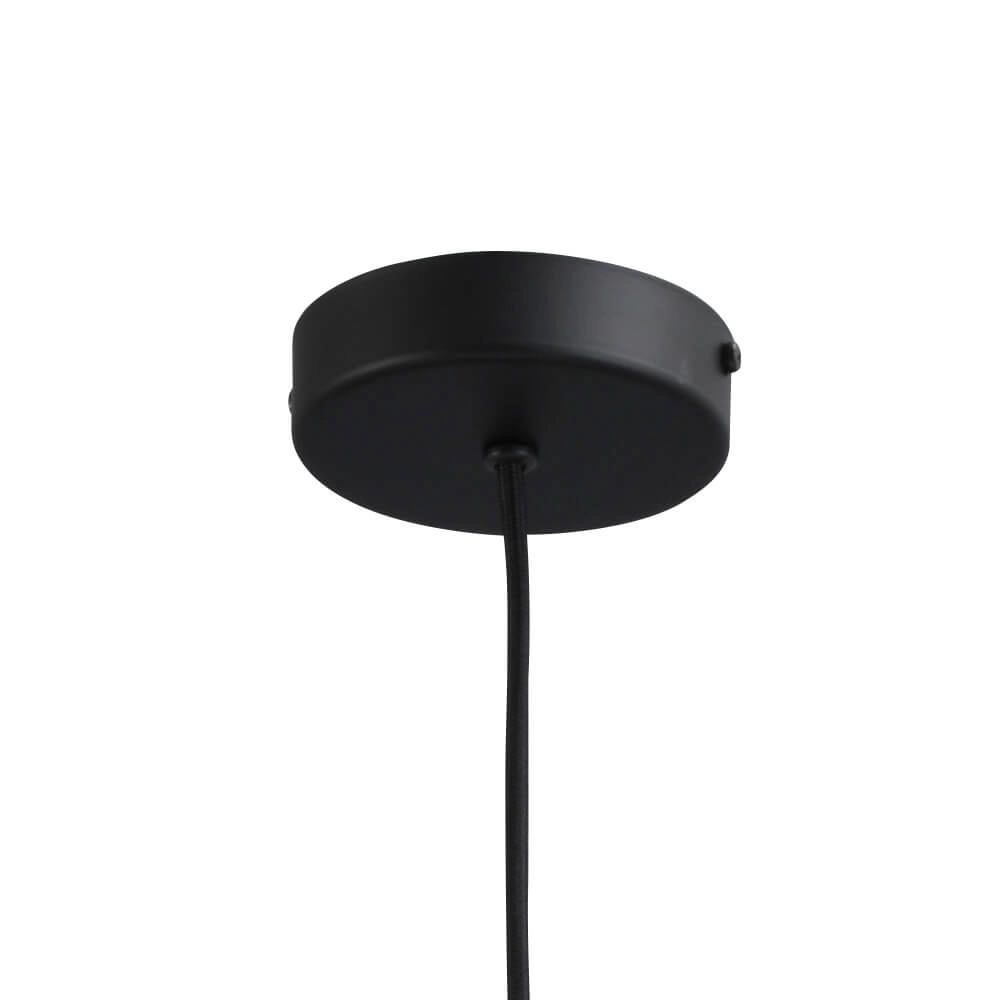 Hängelampe schwarz Porto mit Nicolette-Rotglas - Ø 20cm Masterlight 8718121269375