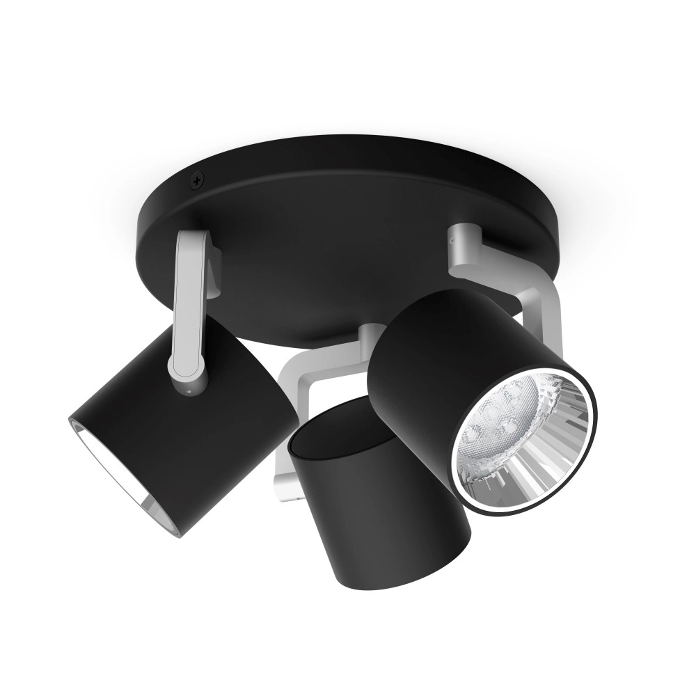 Strahler Byrl 3-Licht-Schwarz Philips 8718696170212