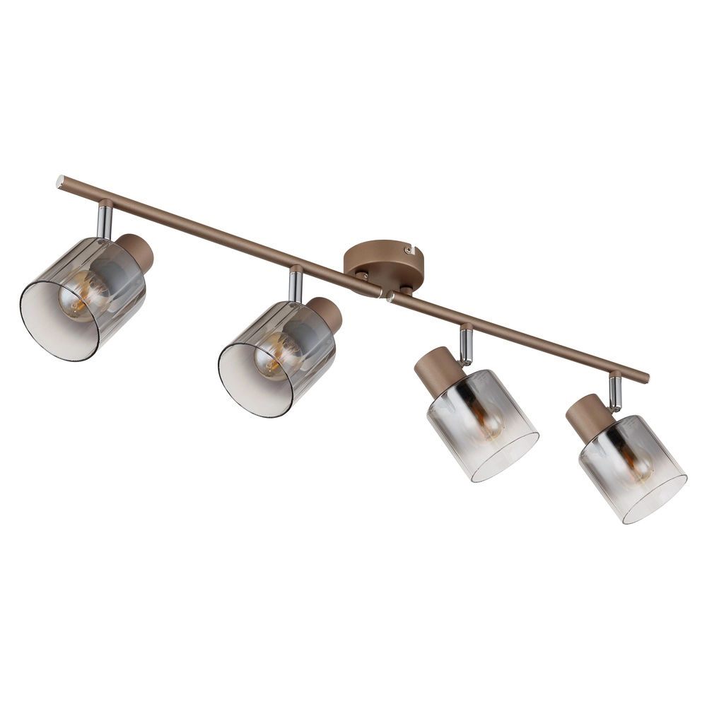 Deckenlampe Walton 4-helles Kaffeebraun Globo 9007371580187