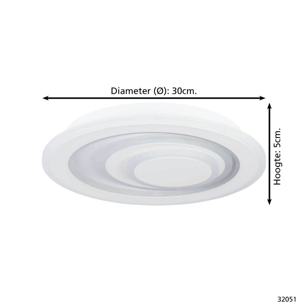LED-Deckenleuchte Palagiano 1 Ø 30cm Eglo 9002759320515