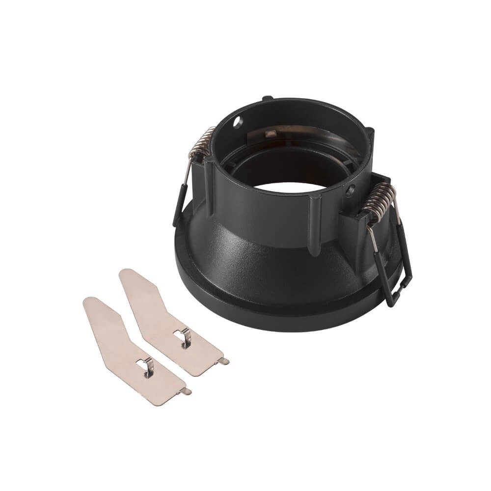 Montagering New Tria 75 rund schwarz - vertieft mit Kragen - ohne Beschlag SLV 4024163277181