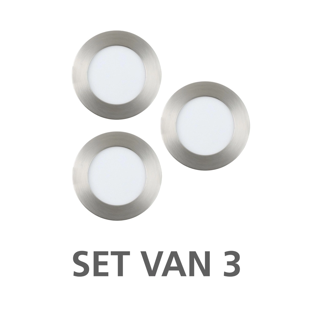 IP44 Einbauscheinwerfer Fueva 6-Z Zigbee – Edelstahl – Ø 8,8 cm Eglo 9008606331024