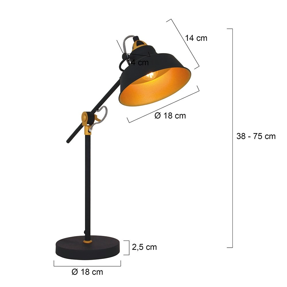 Tischlampe Mexlite Vor dem Tisch Steinhauer 8712746114737
