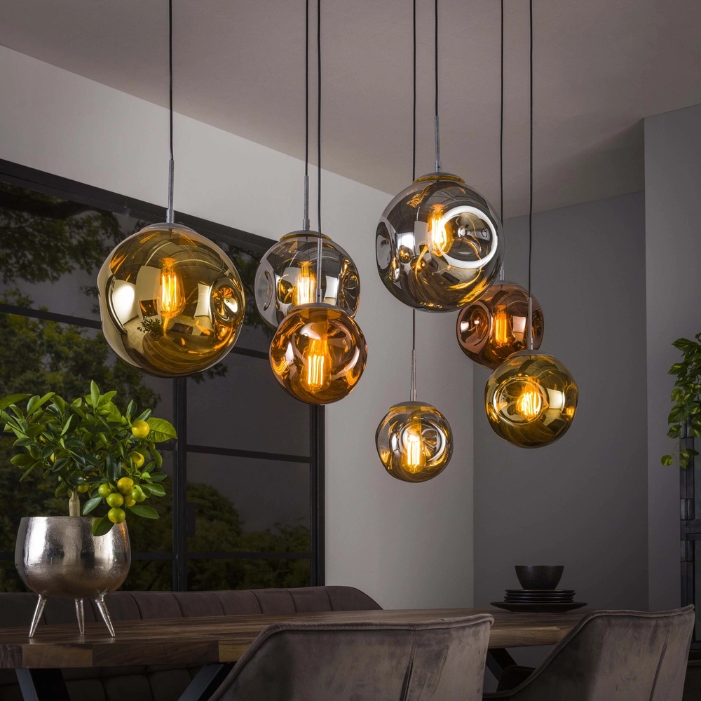 7-Licht Pendellampe Stellar Farbige Kugeln Lyora 8716803511682