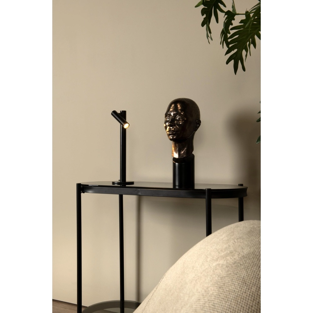 Wiederaufladbare Tischlampe Antrim schwarzes IP54 Lucide 5411212272201