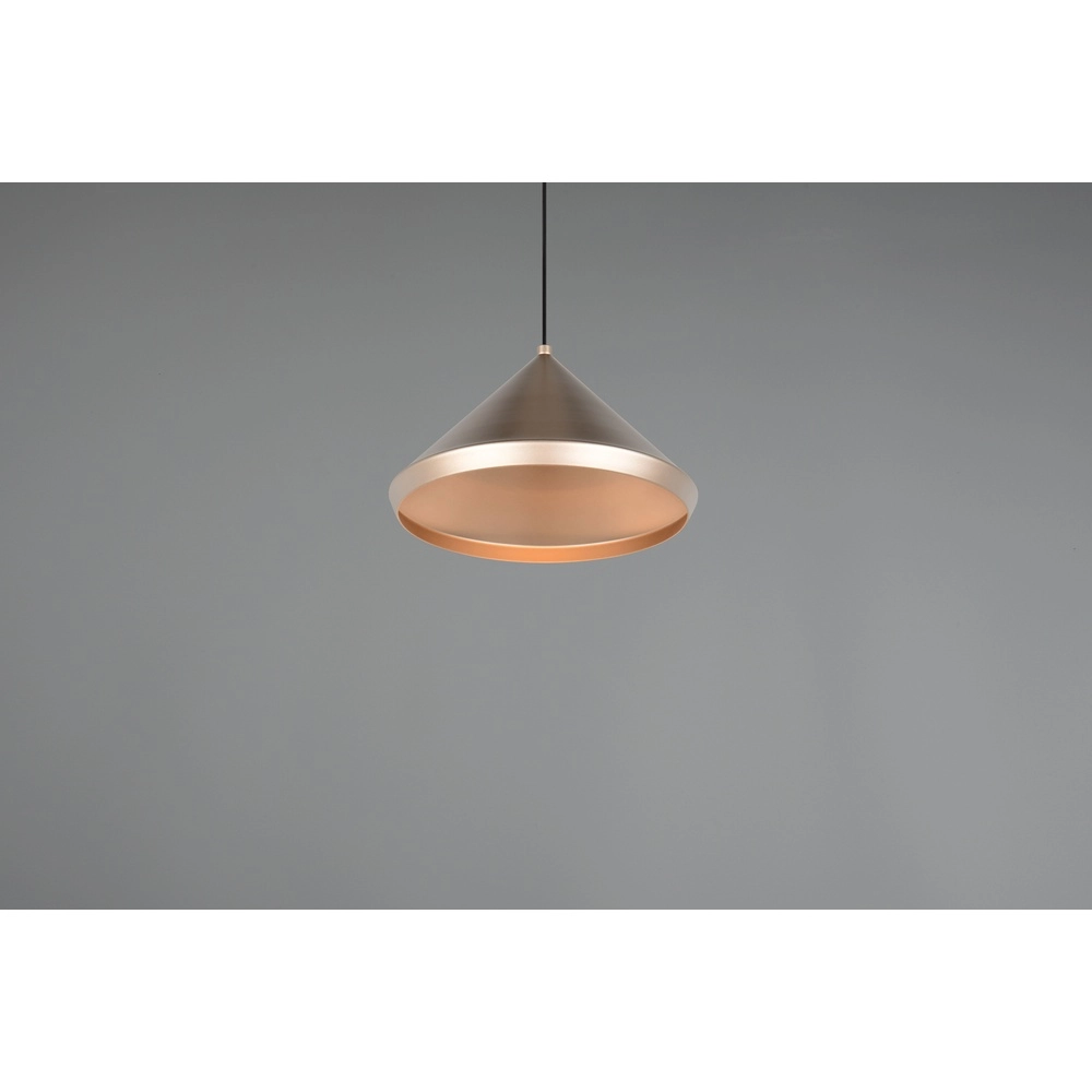 Moderne Pendelleuchte Laguna Ø 18cm kaffeebraun Trio 4017807671070